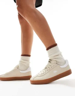 Lacoste Baseshot Trainer 224 In Off White Suede For Men -Clothes Fashion Store 207091317 5