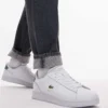 Lacoste Carnaby Trainer In White/green For Men
