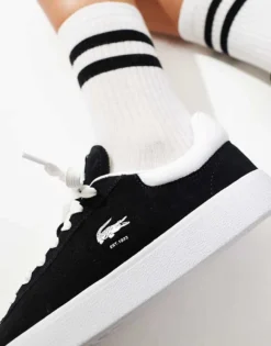 Lacoste Baseshot 223 Trainers In Black Suede For Men -Clothes Fashion Store 207091375 4