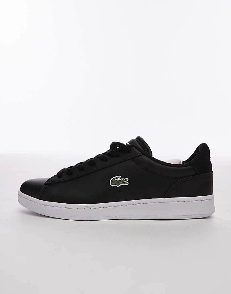 Lacoste Carnaby Set Trainer In Black With White Sole For Men 2 Lacoste Carnaby Set Trainer In Black With White Sole For Men - Image 2