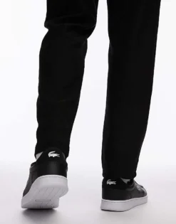 Lacoste Carnaby Set Trainer In Black With White Sole For Men 8 Lacoste Carnaby Set Trainer In Black With White Sole For Men -Clothes Fashion Store 207091391 3