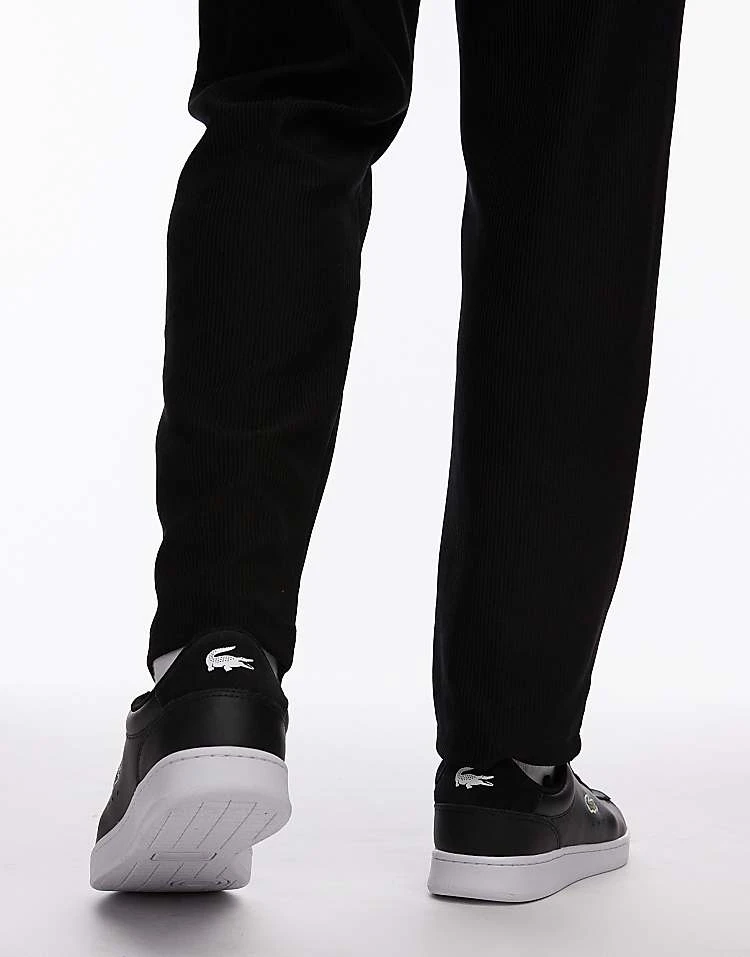 Lacoste Carnaby Set Trainer In Black With White Sole For Men 3 Lacoste Carnaby Set Trainer In Black With White Sole For Men - Image 3
