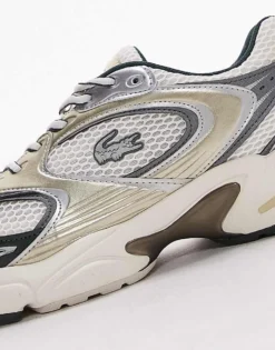 Lacoste Storm 96 Trainer In Off White/green For Men -Clothes Fashion Store 207091478 4