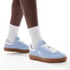 Lacoste Baseshot Trainer 224 In Blue Suede For Men