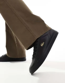 Lacoste Lerond Pro Trainer In Black For Men -Clothes Fashion Store 207091504 5