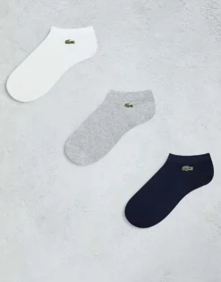 Lacoste Pack Of 3 Socks In Navy For Men -Clothes Fashion Store 207326631 1 navy 1