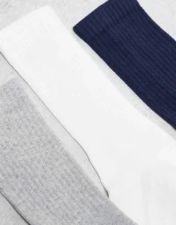 Lacoste Pack Of 3 Sports Socks In Black Grey White For Men -Clothes Fashion Store 207326677 3