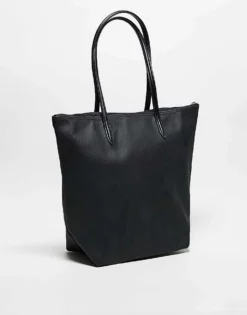 Lacoste Script Logo Shopper Bag In Black For Men -Clothes Fashion Store 207346358 3