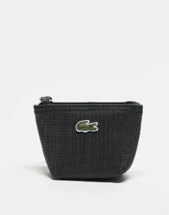 Lacoste Coin Pouch Clip In Black For Men