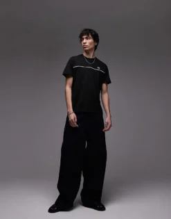 Lacoste T-shirt In Black With Chest Logo Piping For Men -Clothes Fashion Store 207664952 4