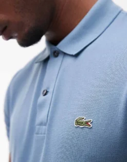 Lacoste Polo Shirt In Slate Blue For Men -Clothes Fashion Store 207664954 4
