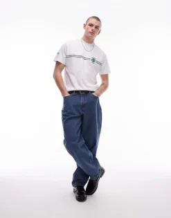 Lacoste T-shirt In White With Tennis Logo And Stripe For Men -Clothes Fashion Store 207664987 4