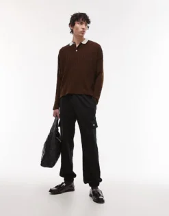 Lacoste Joggers In Black With Cargo Pockets For Men 10 Lacoste Joggers In Black With Cargo Pockets For Men -Clothes Fashion Store 207665100 5