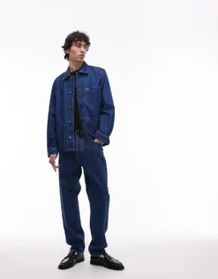 Lacoste Denim Jacket In Midwash Blue For Men -Clothes Fashion Store 207665101 4