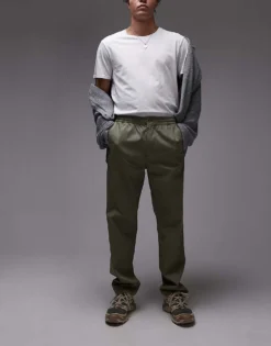 Lacoste Straight Leg Trousers In Khaki Green For Men 11 Lacoste Straight Leg Trousers In Khaki Green For Men -Clothes Fashion Store 207665198 1 green 1