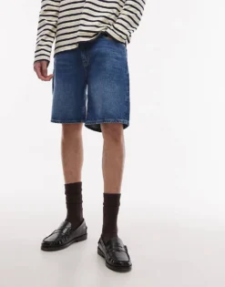 Lacoste Denim Shorts In Darkwash Blue For Men -Clothes Fashion Store 207665268 3