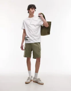 Lacoste Cargo Short In Khaki Green For Men -Clothes Fashion Store 207665342 1 green 1