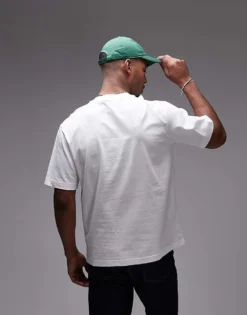 Lacoste Relaxed Fit T-shirt In White With Varsity Logo Print For Men 7 Lacoste Relaxed Fit T-shirt In White With Varsity Logo Print For Men -Clothes Fashion Store 207665359 3