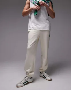 Lacoste Joggers In White With Tennis Emblem For Men -Clothes Fashion Store 207665408 5