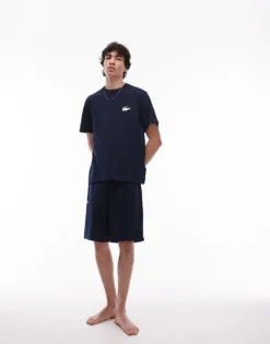 Lacoste Loungewear T-shirt In Navy Blue For Men -Clothes Fashion Store 207665662 3