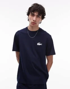 Lacoste Loungewear T-shirt In Navy Blue For Men -Clothes Fashion Store 207665662 4