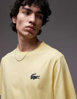 Lacoste Loungewear T-shirt In Light Yellow For Men -Clothes Fashion Store 207665683 3