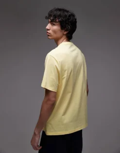 Lacoste Loungewear T-shirt In Light Yellow For Men -Clothes Fashion Store 207665683 4