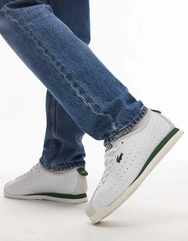 Lacoste Club Low Leather Trainers In White For Men 1 Lacoste Club Low Leather Trainers In White For Men