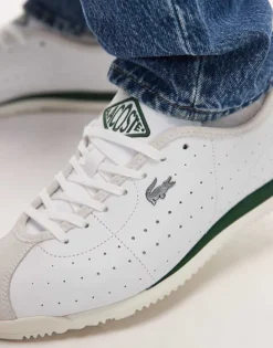 Lacoste Club Low Leather Trainers In White For Men 8 Lacoste Club Low Leather Trainers In White For Men -Clothes Fashion Store 207665734 3