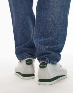 Lacoste Club Low Leather Trainers In White For Men 9 Lacoste Club Low Leather Trainers In White For Men -Clothes Fashion Store 207665734 4