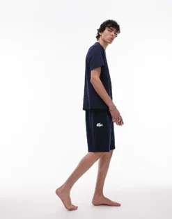 Lacoste Loungewear Shorts In Navy Blue For Men