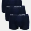 Lacoste 3 Pack Trunks In Navy For Men
