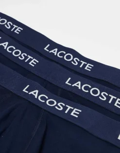 Lacoste 3 Pack Trunks In Navy For Men -Clothes Fashion Store 207665872 3