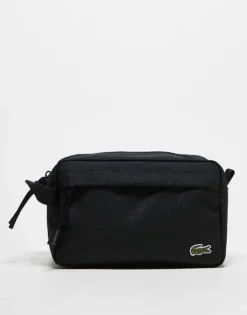 Lacoste Wash Bag In Black For Men