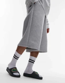 Lacoste Serve 2.0 Sliders In Dark Green With Textured Logo For Men -Clothes Fashion Store 207665920 3