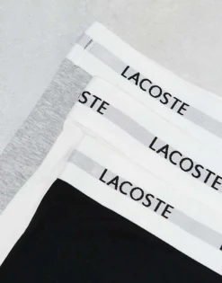 Lacoste 3pack Boxer Briefs In Multi White Waistband For Men -Clothes Fashion Store 207665937 3