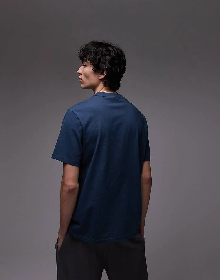 Lacoste Loungewear T-shirt In Navy Blue With Logo Print For Men 2 Lacoste Loungewear T-shirt In Navy Blue With Logo Print For Men - Image 2