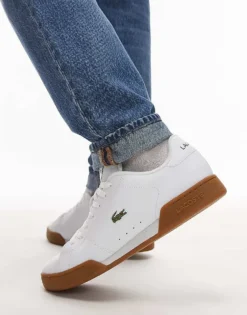 Lacoste Carnaby Cup Trainers In White With Gumsole For Men -Clothes Fashion Store 207665944 1 white 1