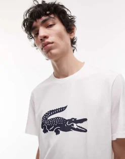 Lacoste Loungewear Pyjama Set In White And Navy With Logo Print For Men Multi -Clothes Fashion Store 207665953 4