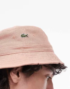 Lacoste Bucket Hat In Light Pink For Men -Clothes Fashion Store 207666004 3