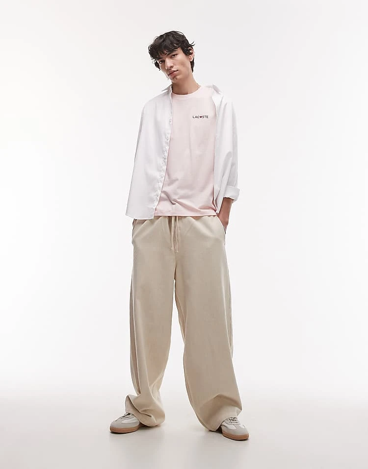 Lacoste Loungewear Valentines T-shirt In Light Pink For Men 3 Lacoste Loungewear Valentines T-shirt In Light Pink For Men - Image 3