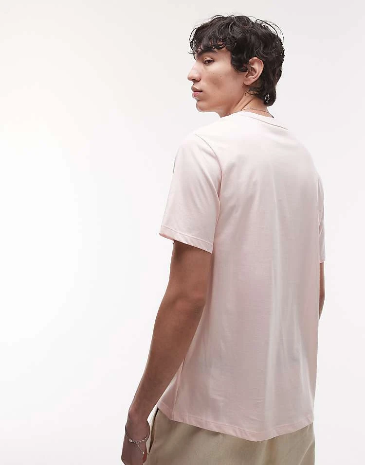 Lacoste Loungewear Valentines T-shirt In Light Pink For Men 4 Lacoste Loungewear Valentines T-shirt In Light Pink For Men - Image 4