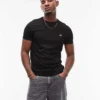 Lacoste Pima Cotton T-shirt In Black For Men