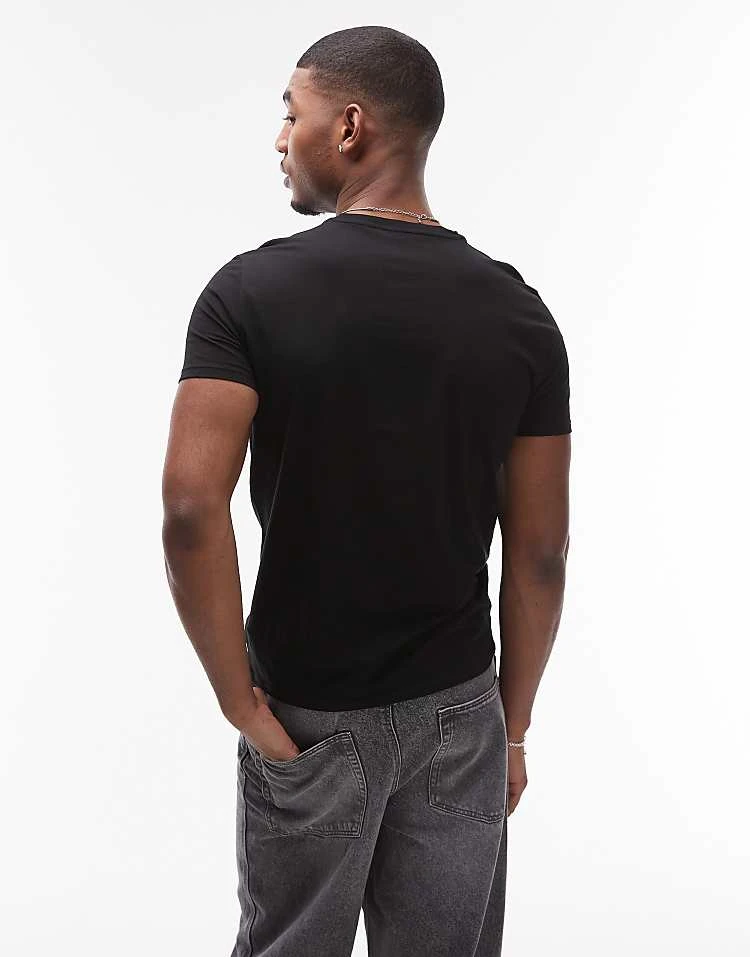 Lacoste Pima Cotton T-shirt In Black For Men 3 Lacoste Pima Cotton T-shirt In Black For Men - Image 3