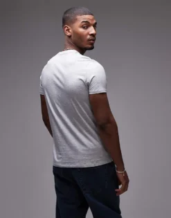 Lacoste Pima Cotton T-shirt In Grey For Men 7 Lacoste Pima Cotton T-shirt In Grey For Men -Clothes Fashion Store 207869433 3