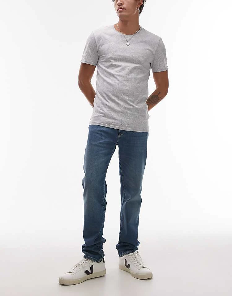 Lacoste 3 Pack T-shirt In Multi For Men 3 Lacoste 3 Pack T-shirt In Multi For Men - Image 3