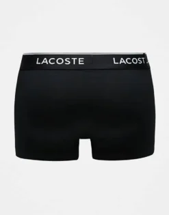 Lacoste 3 Pack Trunks In Black For Men -Clothes Fashion Store 207869674 3