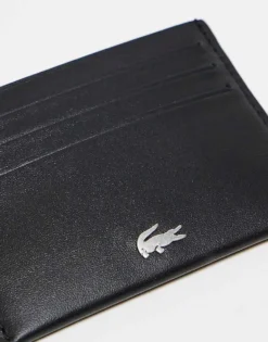 Lacoste Leather Cardholder In Black For Men -Clothes Fashion Store 208055551 3